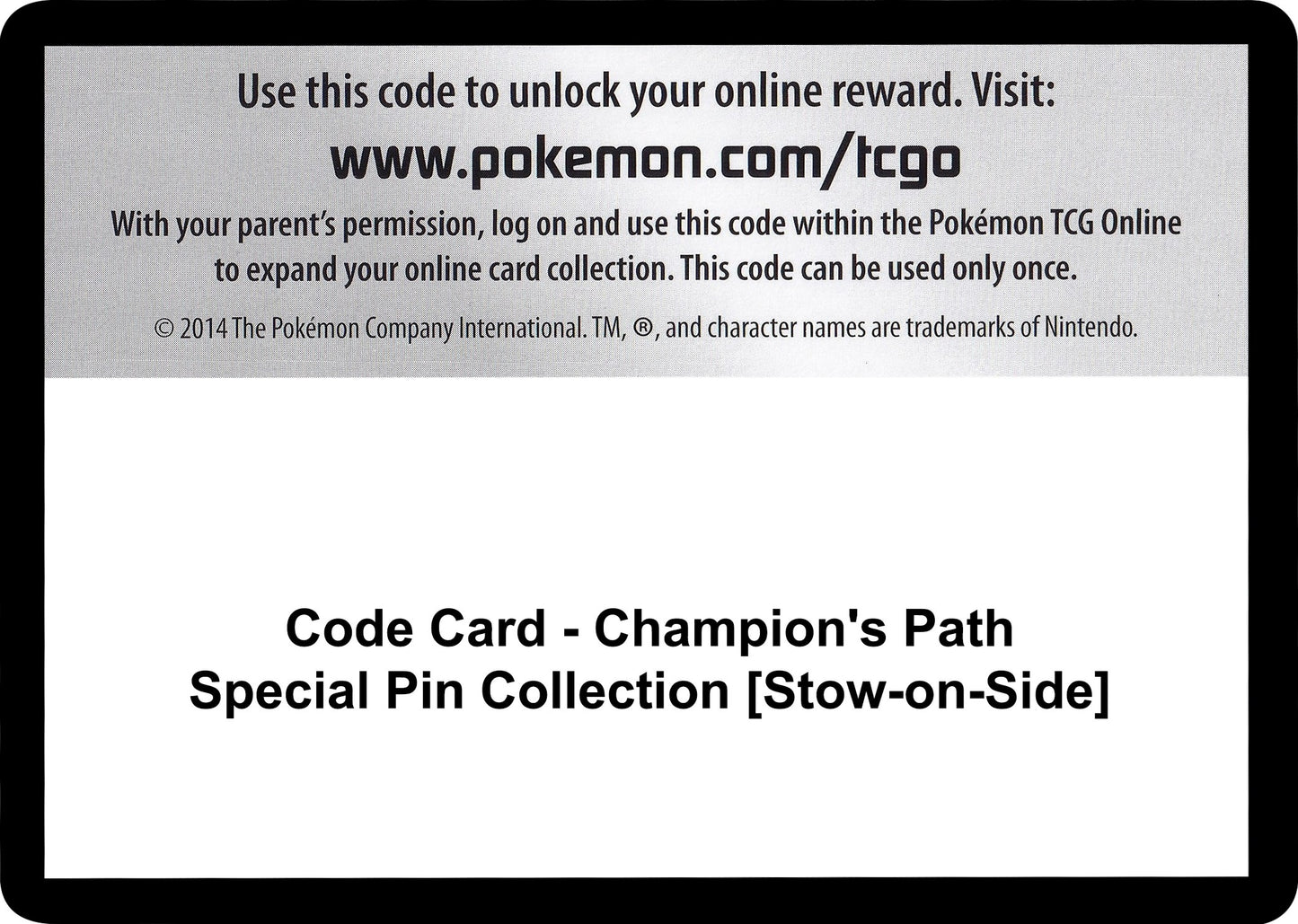 Image for Code Card - Champion's Path Special Pin Collection [Stow-on-Side] - Pokemon