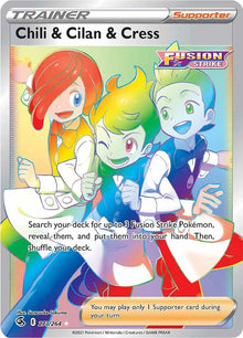 Image for Chili & Cilan & Cress (Secret) (273/264) (SWSH08) - Pokemon