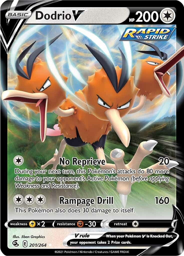 Image for Dodrio V (201/264) (SWSH08) - Pokemon