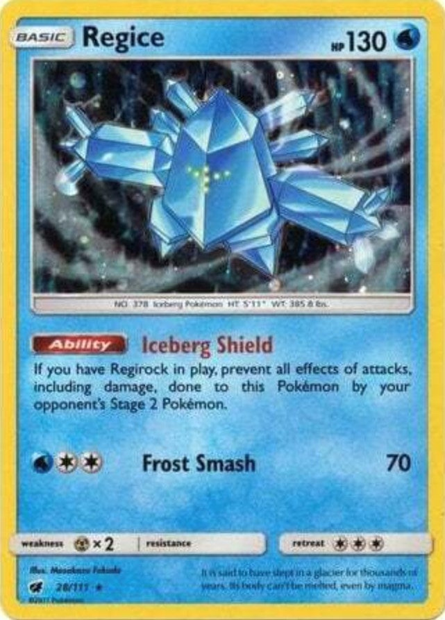 Image for Regice - 28/111 (Cosmos Holo) (28/111) (SMP) - Pokemon