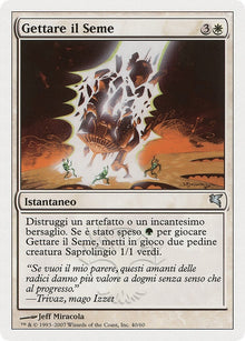 Image for Seed Spark (Italian) - "Gettare il Seme" (J40) [Magic Encyclopedia 2005 (Salvat/Hachette)] - Magic: The Gathering