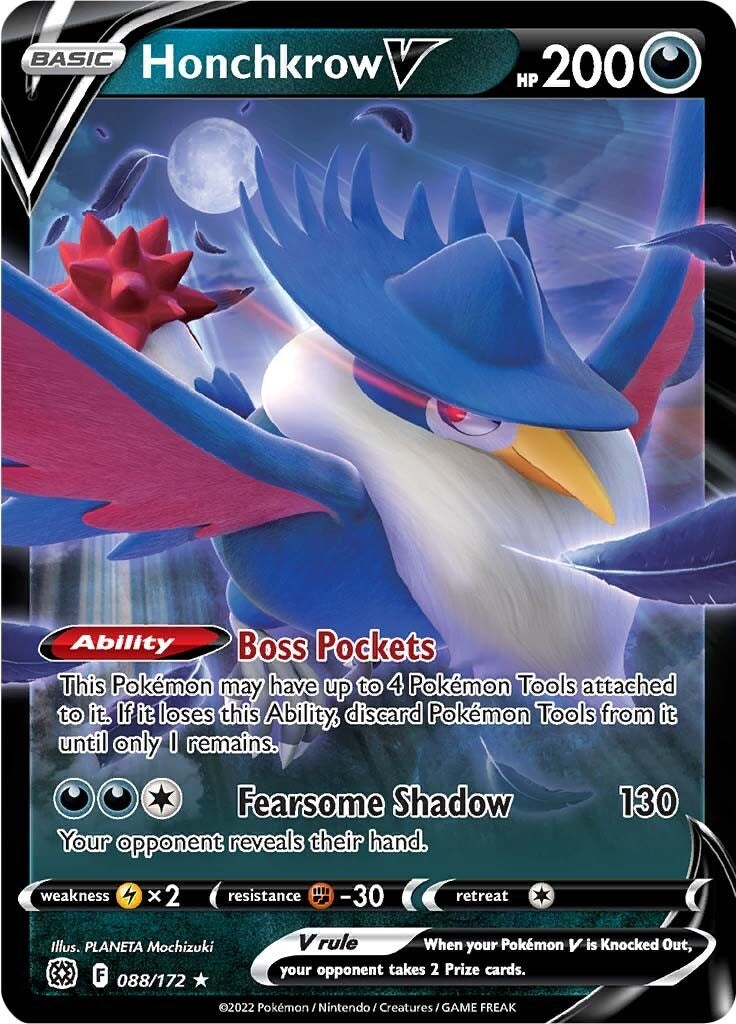 Image for Honchkrow V (088/172) (SWSH09) - Pokemon