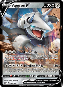 Image for Aggron V (096/172) (SWSH09) - Pokemon