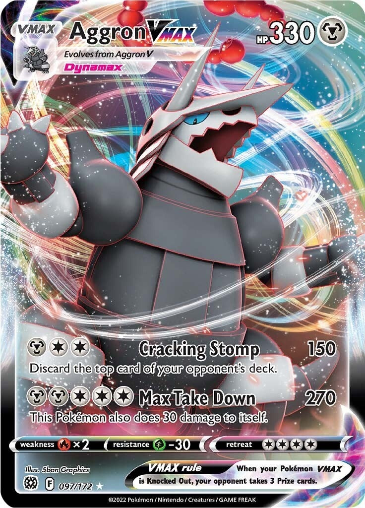 Image for Aggron VMAX (097/172) (SWSH09) - Pokemon