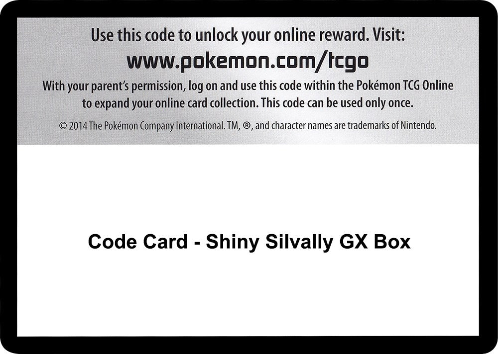 Image for Code Card - Shiny Silvally GX Box - Pokemon