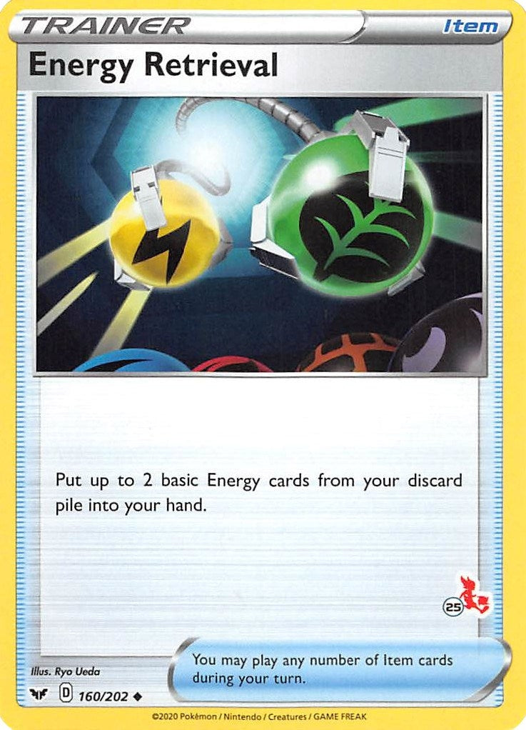 Image for Energy Retrieval - 160/202 (#25 Cinderace Stamped) (160/202) (BA22) - Pokemon