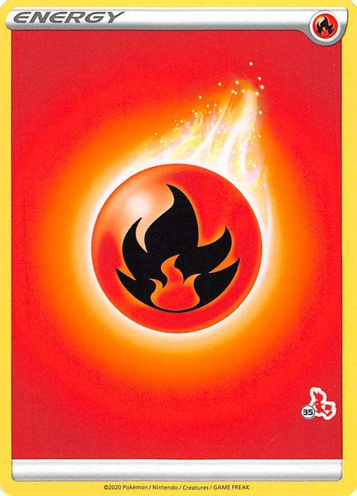 Image for Fire Energy (#35 Cinderace Stamped) (BA22) - Pokemon