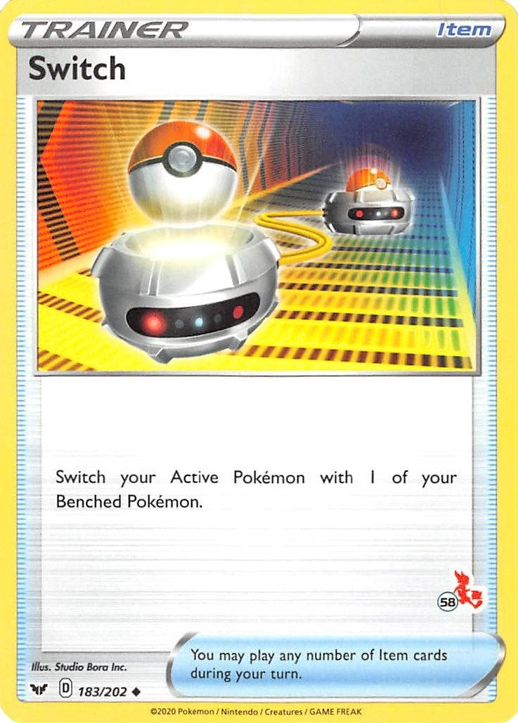 Image for Switch - 183/202 (#58 Cinderace Stamped) (183/202) (BA22) - Pokemon