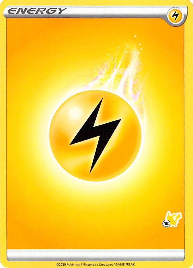 Image for Lightning Energy (#12 Pikachu Stamped) (BA22) - Pokemon