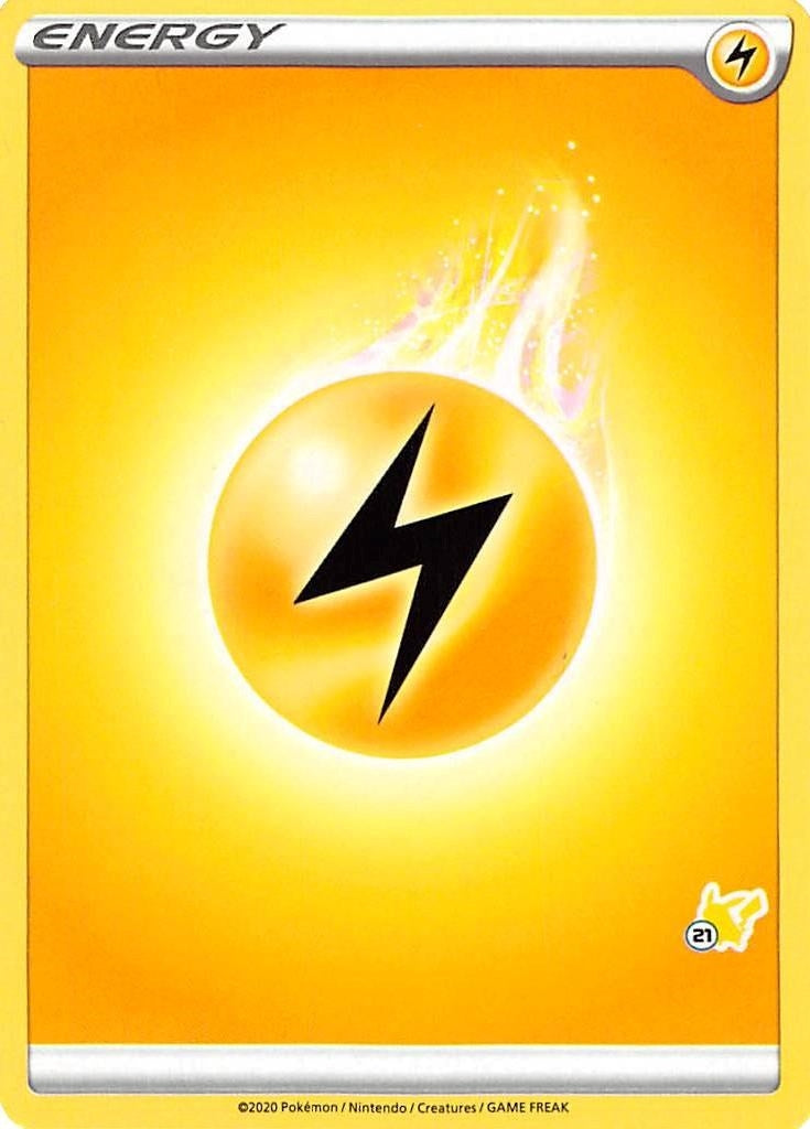 Image for Lightning Energy (#21 Pikachu Stamped) (BA22) - Pokemon