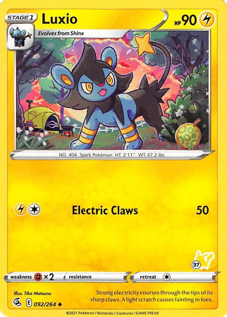 Image for Luxio - 092/264 (#37 Pikachu Stamped) (092/264) (BA22) - Pokemon