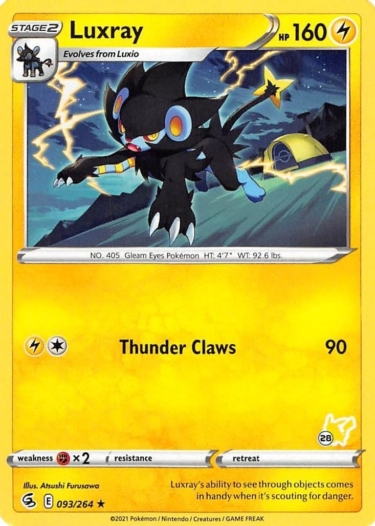 Image for Luxray - 093/264 (#28 Pikachu Stamped) (093/264) (BA22) - Pokemon
