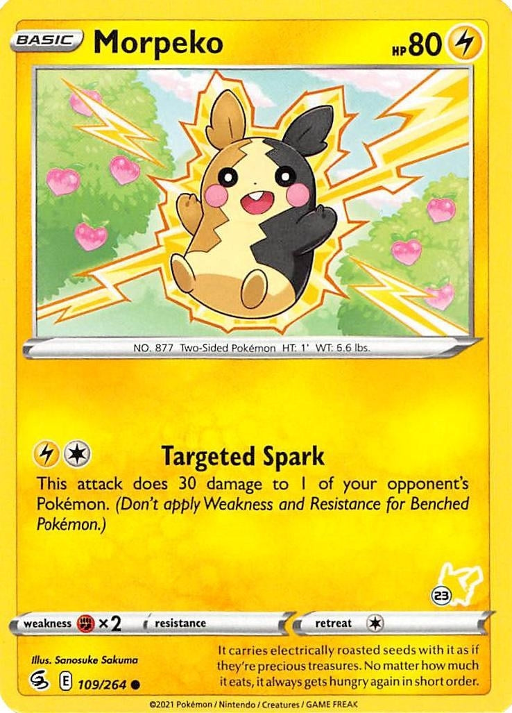 Image for Morpeko - 109/264 (#23 Pikachu Stamped) (109/264) (BA22) - Pokemon