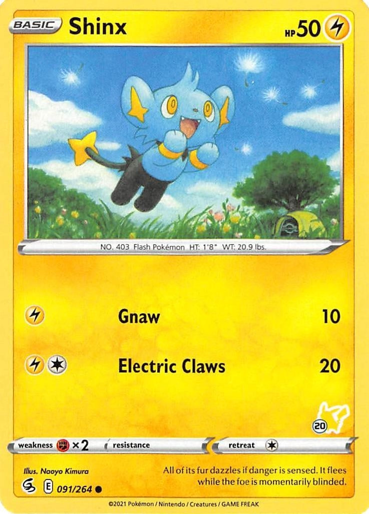 Image for Shinx - 091/264 (#20 Pikachu Stamped) (091/264) (BA22) - Pokemon