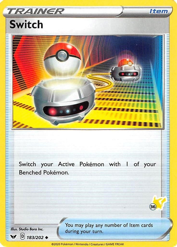 Image for Switch - 183/202 (#36 Pikachu Stamped) (183/202) (BA22) - Pokemon