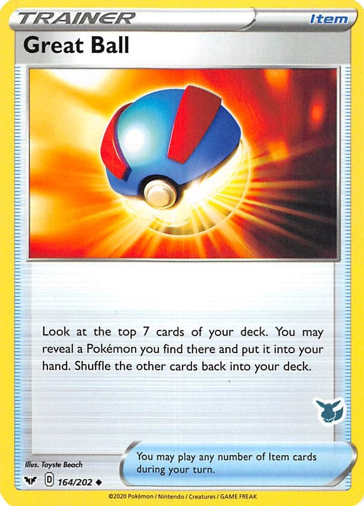Image for Great Ball - 164/202 (Eevee Stamped) (164/202) (BA22) - Pokemon