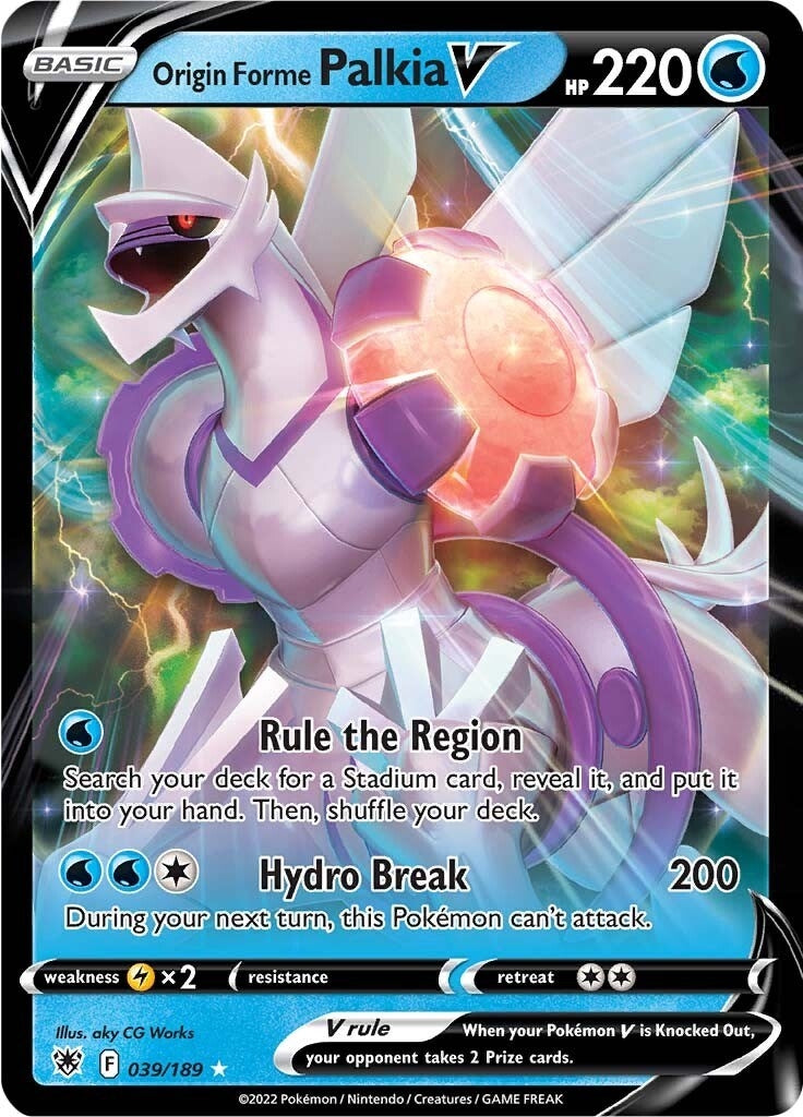 Image for Origin Forme Palkia V (039/189) (SWSH10) - Pokemon