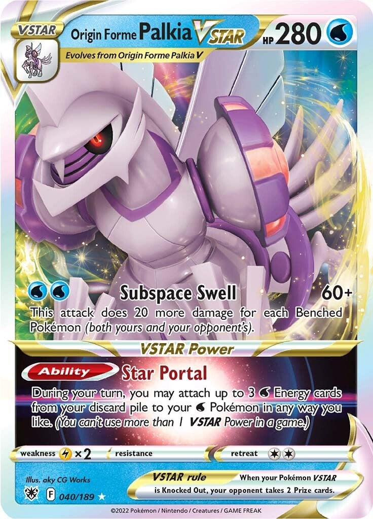 Image for Origin Forme Palkia VSTAR (040/189) (SWSH10) - Pokemon