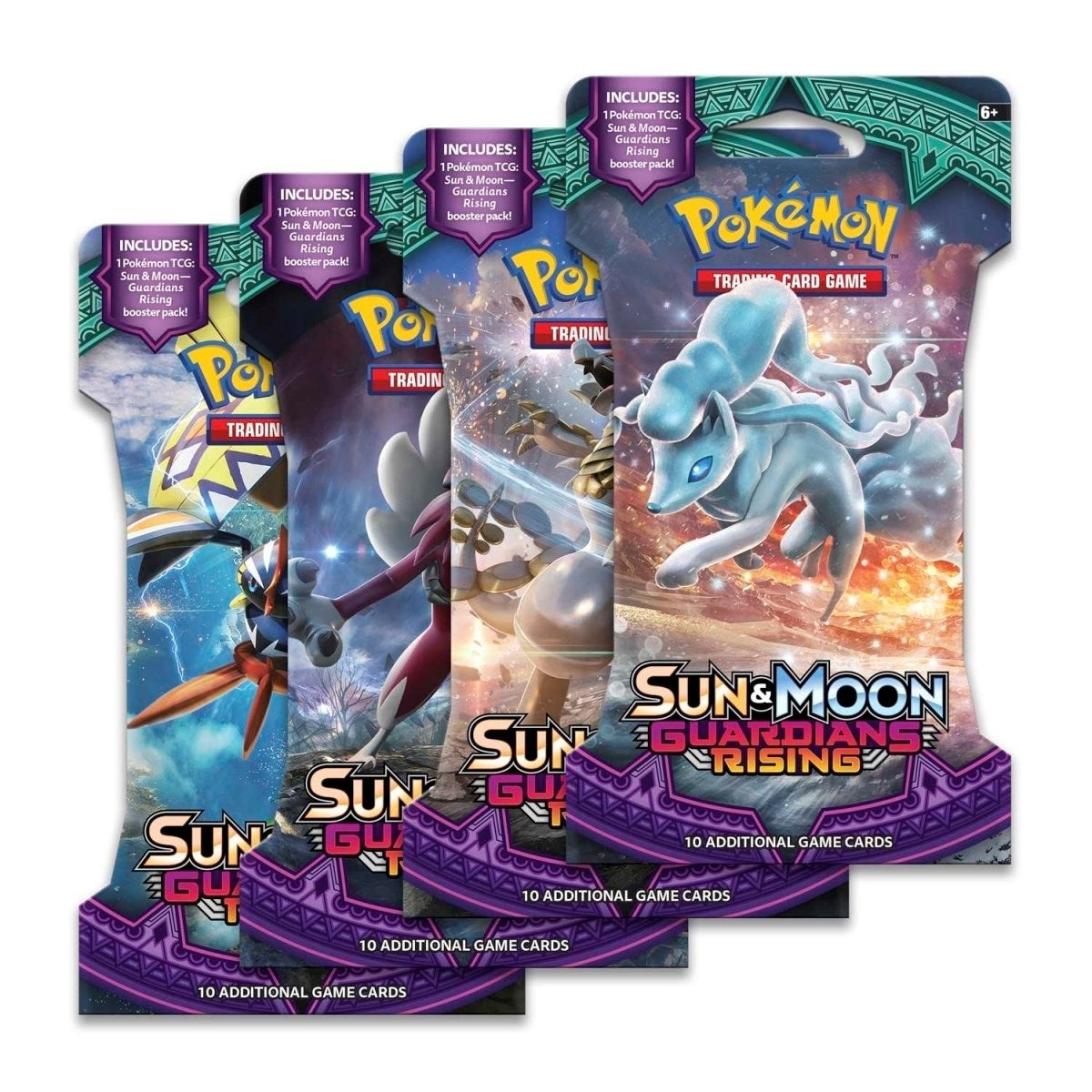Image for Guardians Rising Sleeved Booster Pack Art Bundle [Set of 4] - Pokemon