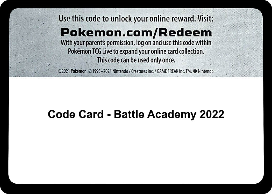 Image for Code Card - Battle Academy 2022 - Pokemon