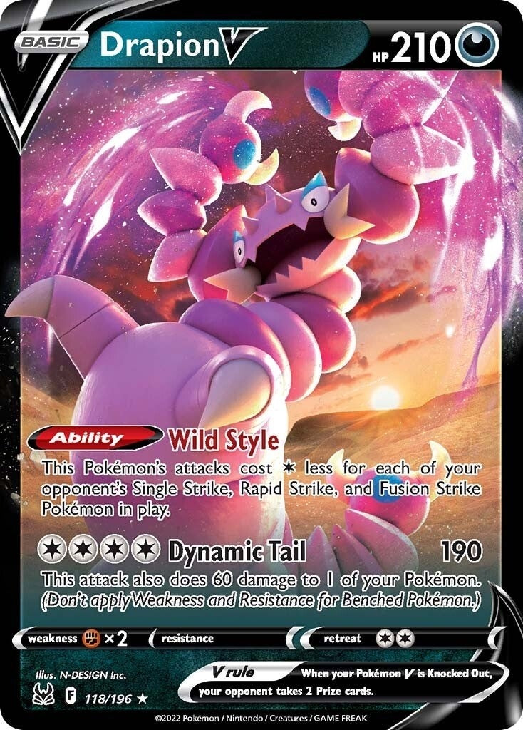 Drapion V (118/196) (SWSH11)
