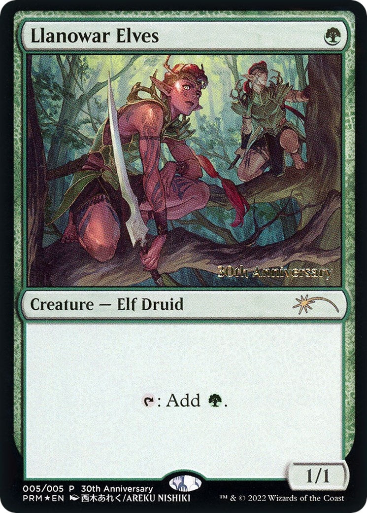 Image for Llanowar Elves (5) - Magic: The Gathering