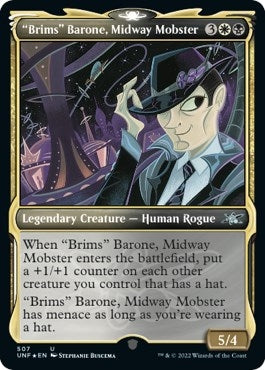 "Brims" Barone, Midway Mobster (Showcase) (Galaxy Foil) [Unfinity]