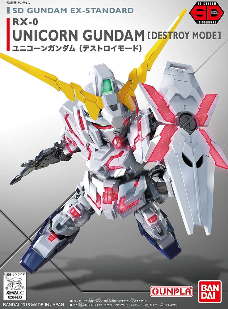 Gunpla - SD GUNDAM EX-STANDARD GUNDAM UNICORN GUNDAM (DESTROY MODE)