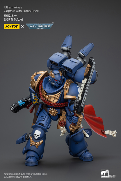JoyToy - Warhammer 40000 - Space Marine Ultramarines Captain With Jump Pack