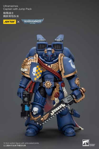 JoyToy - Warhammer 40000 - Space Marine Ultramarines Captain With Jump Pack