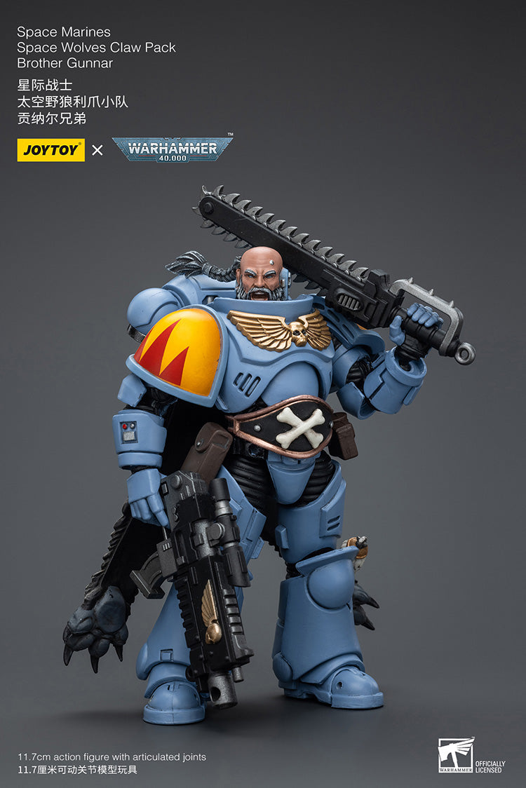 JoyToy - Warhammer 40000 - Space Marines Space Wolves Claw Pack Brother Gunnar