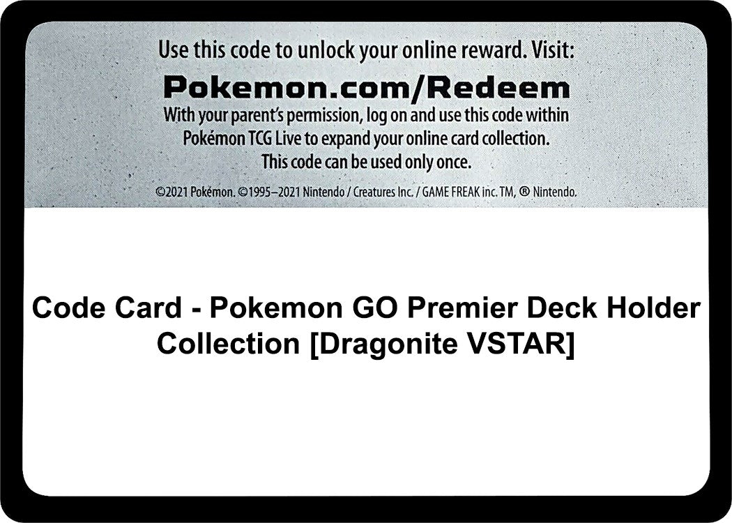Image for Code Card - Pokemon GO Premier Deck Holder Collection [Dragonite VSTAR] - Pokemon