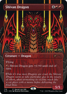 Image for Shivan Dragon (Serial Numbered) (716) (SLD) - Magic: The Gathering