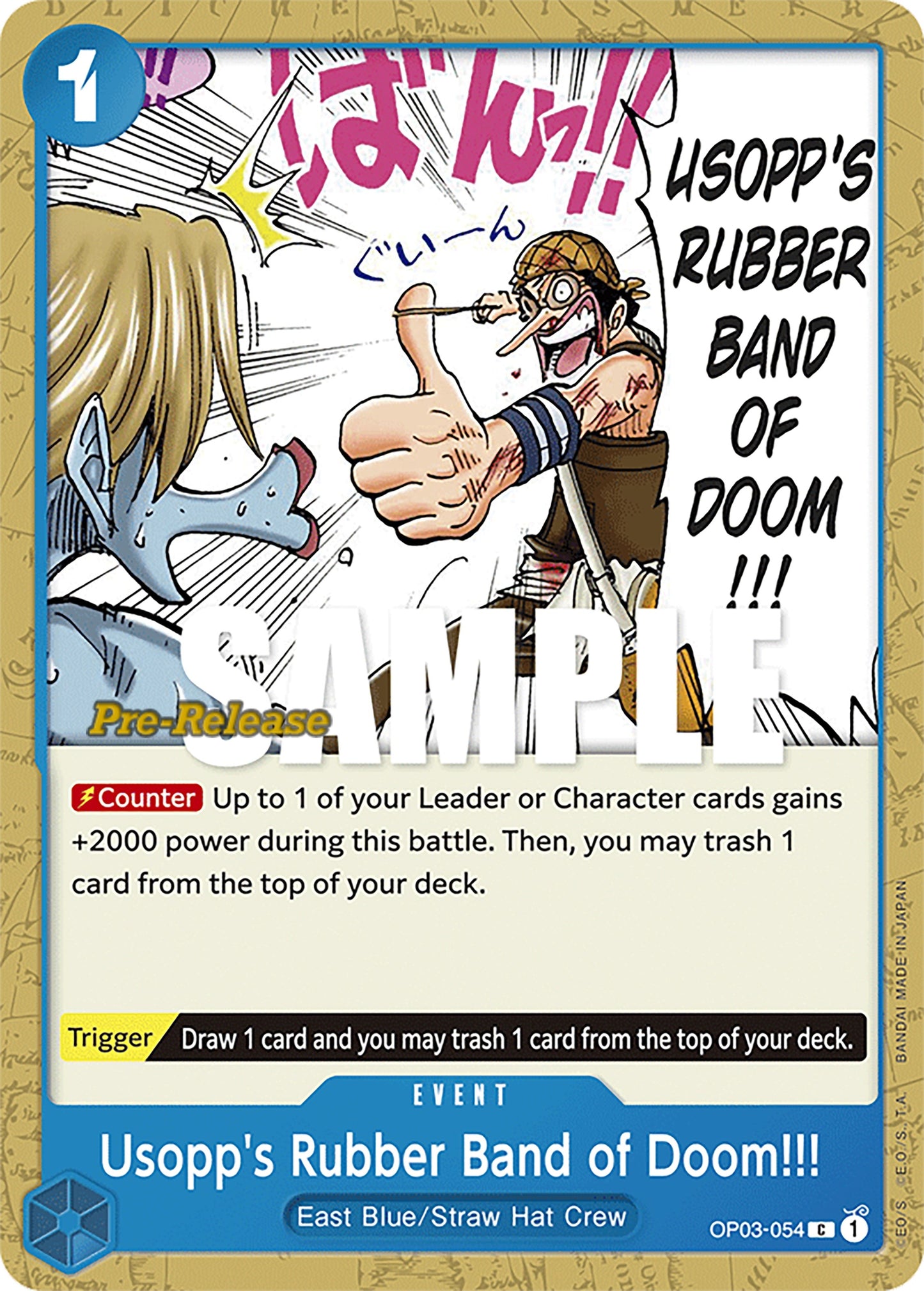Image for Usopp's Rubber Band of Doom!!! (OP03-054) - One Piece Card Game