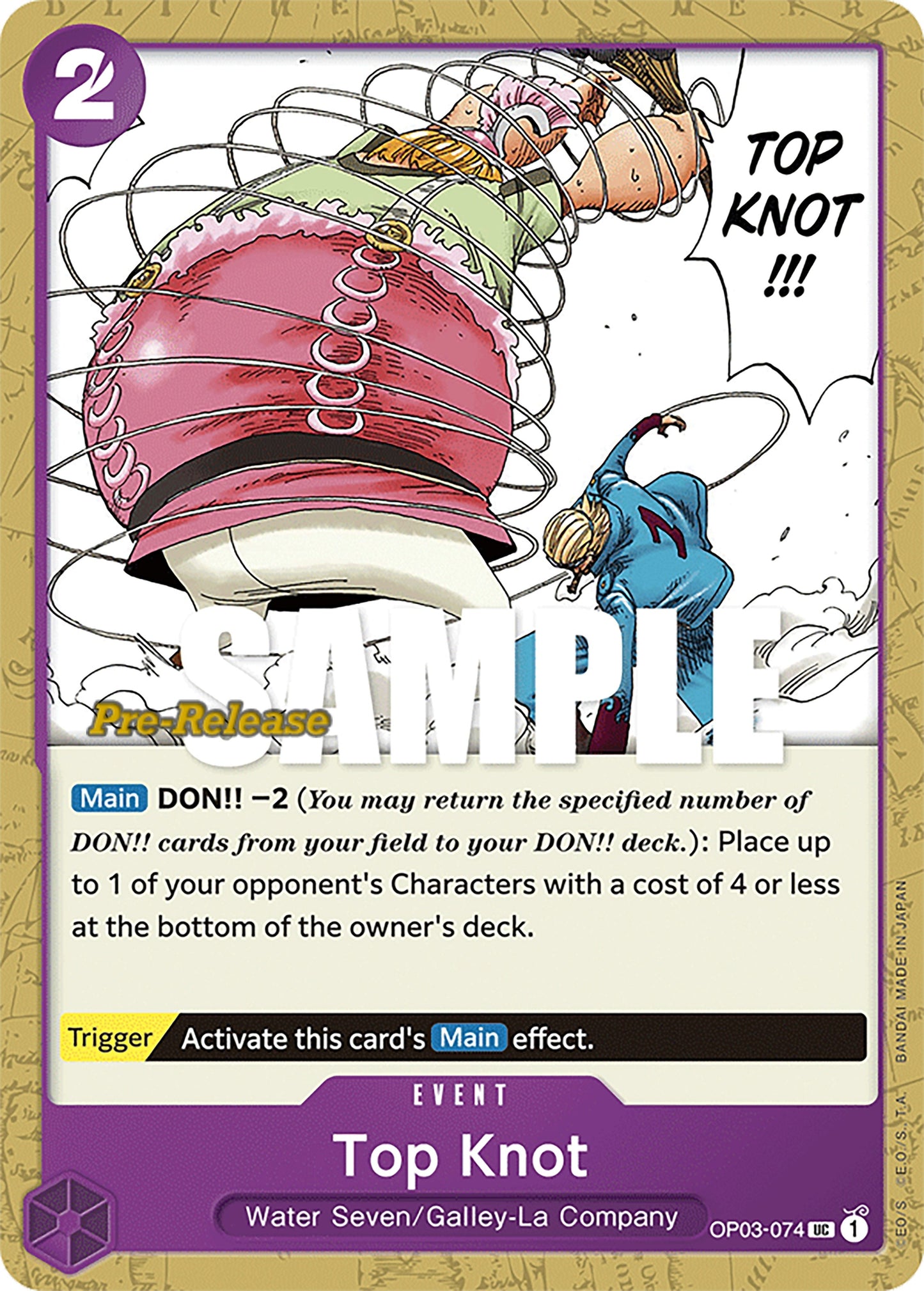Image for Top Knot (OP03-074) - One Piece Card Game