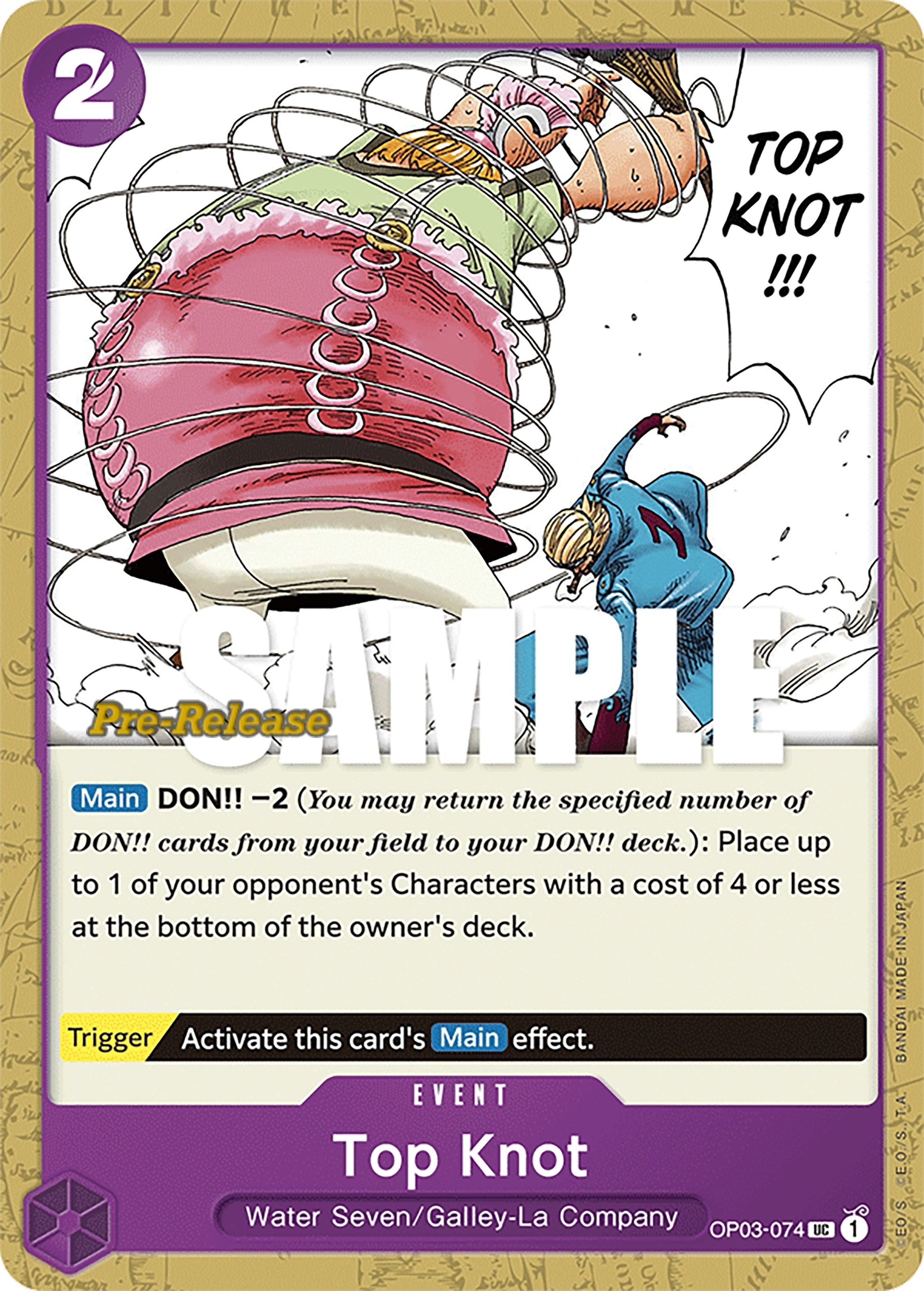 Image for Top Knot (OP03-074) - One Piece Card Game