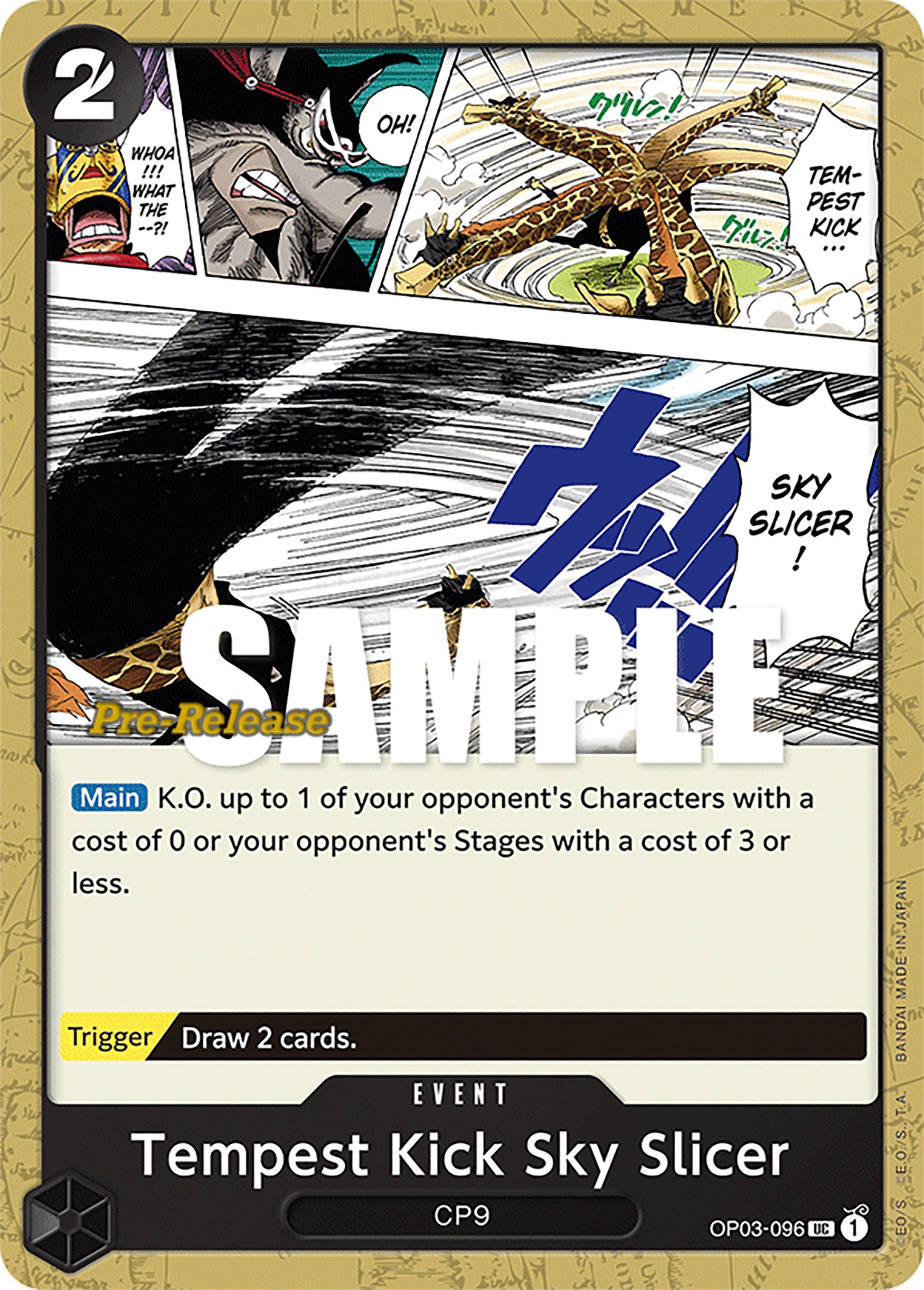 Image for Tempest Kick Sky Slicer (OP03-096) - One Piece Card Game