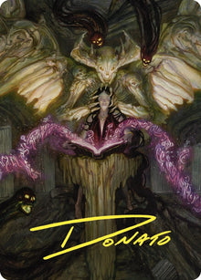 Image for Demonic Tutor Art Card (Gold-Stamped Signature) (64) - Magic: The Gathering