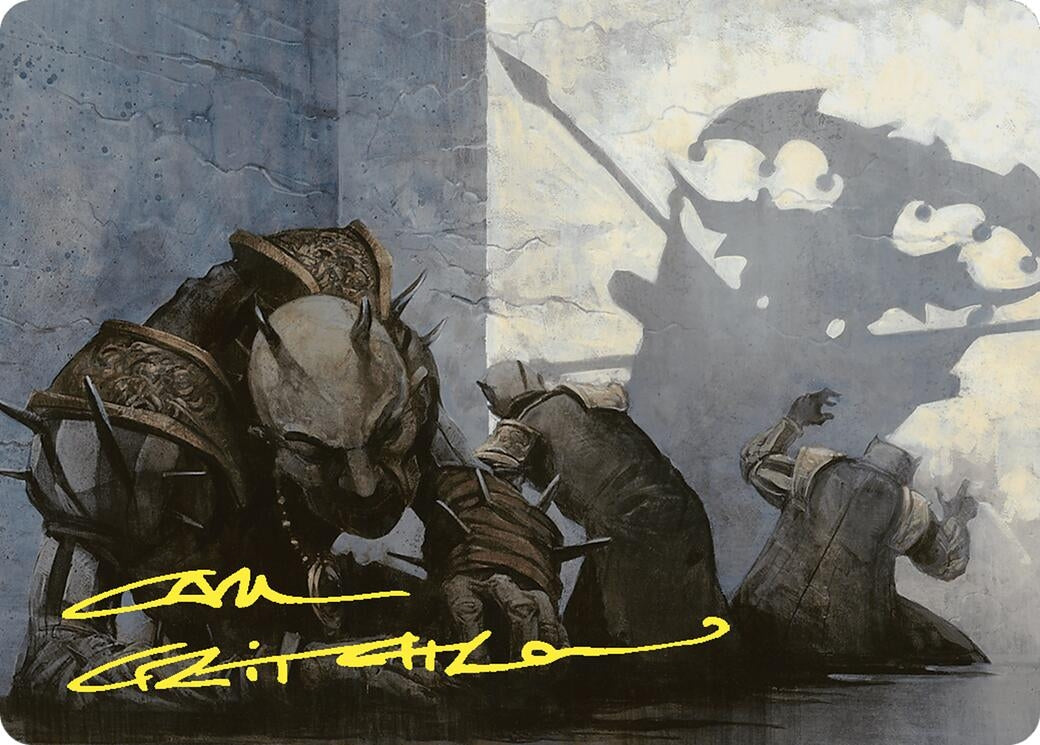 Image for Decree of Pain Art Card (Gold-Stamped Signature) (14) - Magic: The Gathering