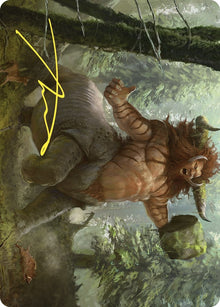 Image for Stonehoof Chieftain Art Card (Gold-Stamped Signature) (26) - Magic: The Gathering