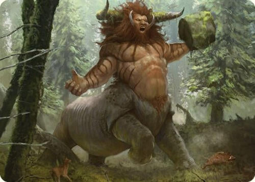 Image for Stonehoof Chieftain Art Card (26) - Magic: The Gathering