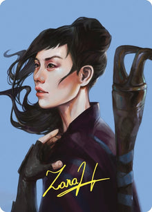 Image for Yuriko, the Tiger's Shadow Art Card (Gold-Stamped Signature) (62) - Magic: The Gathering
