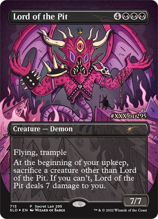Image for Lord of the Pit (Serial Numbered) (715) (SLD) - Magic: The Gathering