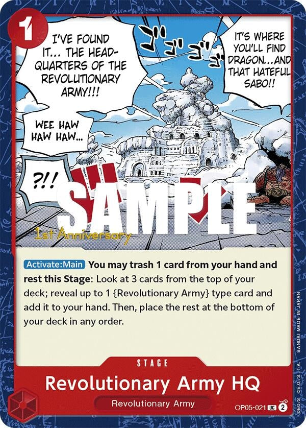 Image for Revolutionary Army HQ (OP05-021) - One Piece Card Game