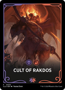 Image for Cult of Rakdos Theme Card (5) [Ravnica: Clue Edition] - Magic: The Gathering