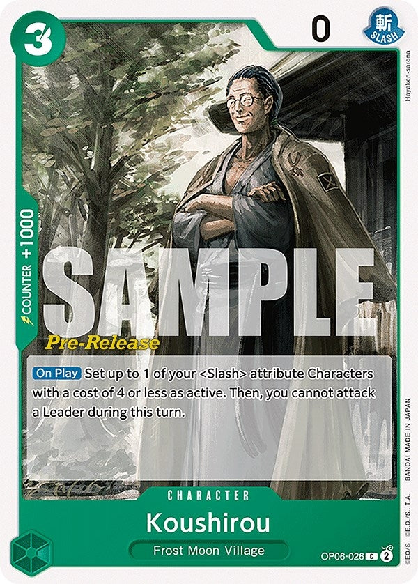 Image for Koushirou (OP06-026) (OP06 PRE) - One Piece Card Game