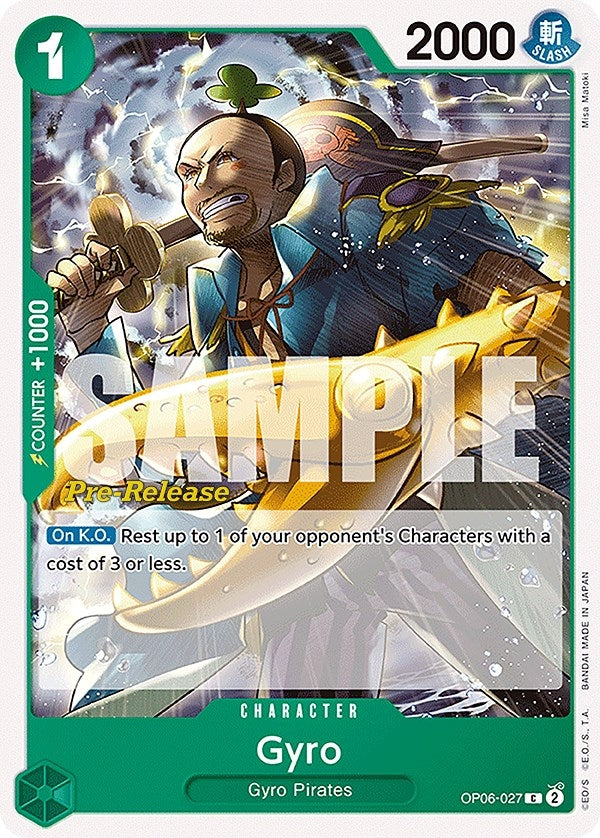 Image for Gyro (OP06-027) (OP06 PRE) - One Piece Card Game