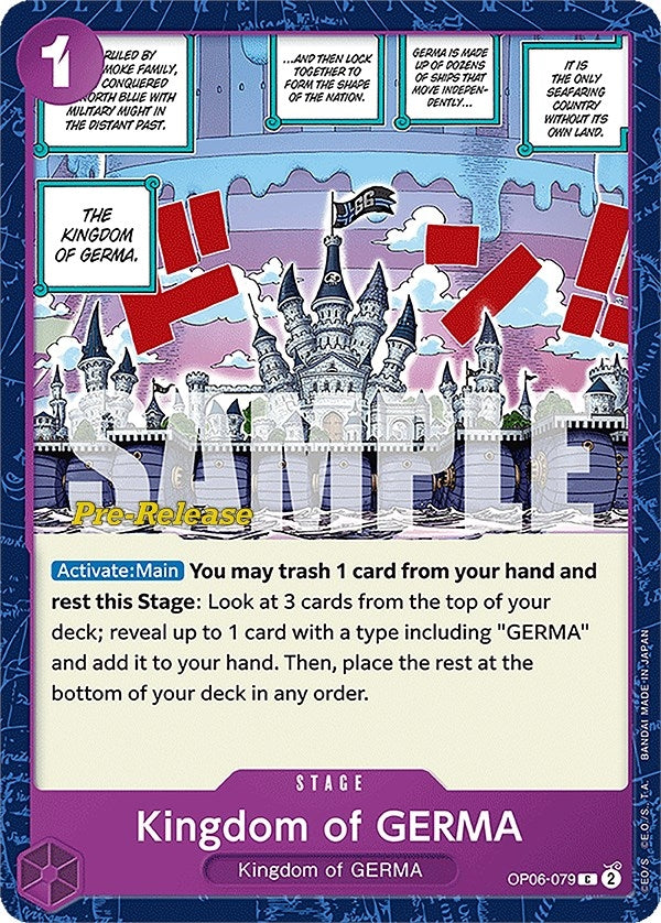 Image for Kingdom of GERMA (OP06-079) (OP06 PRE) - One Piece Card Game