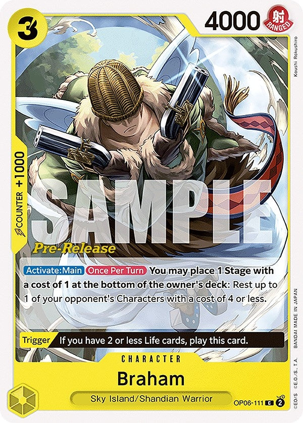 Image for Braham (OP06-111) (OP06 PRE) - One Piece Card Game