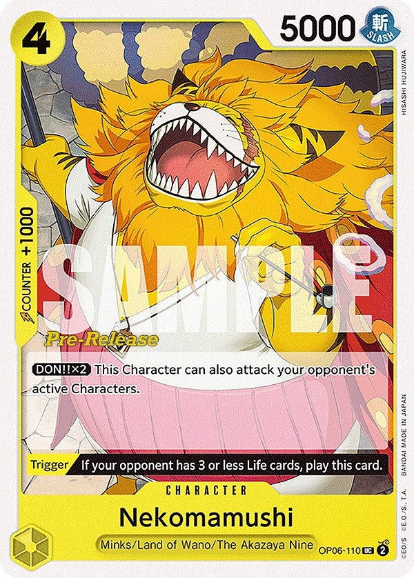 Image for Nekomamushi (OP06-110) (OP06 PRE) - One Piece Card Game